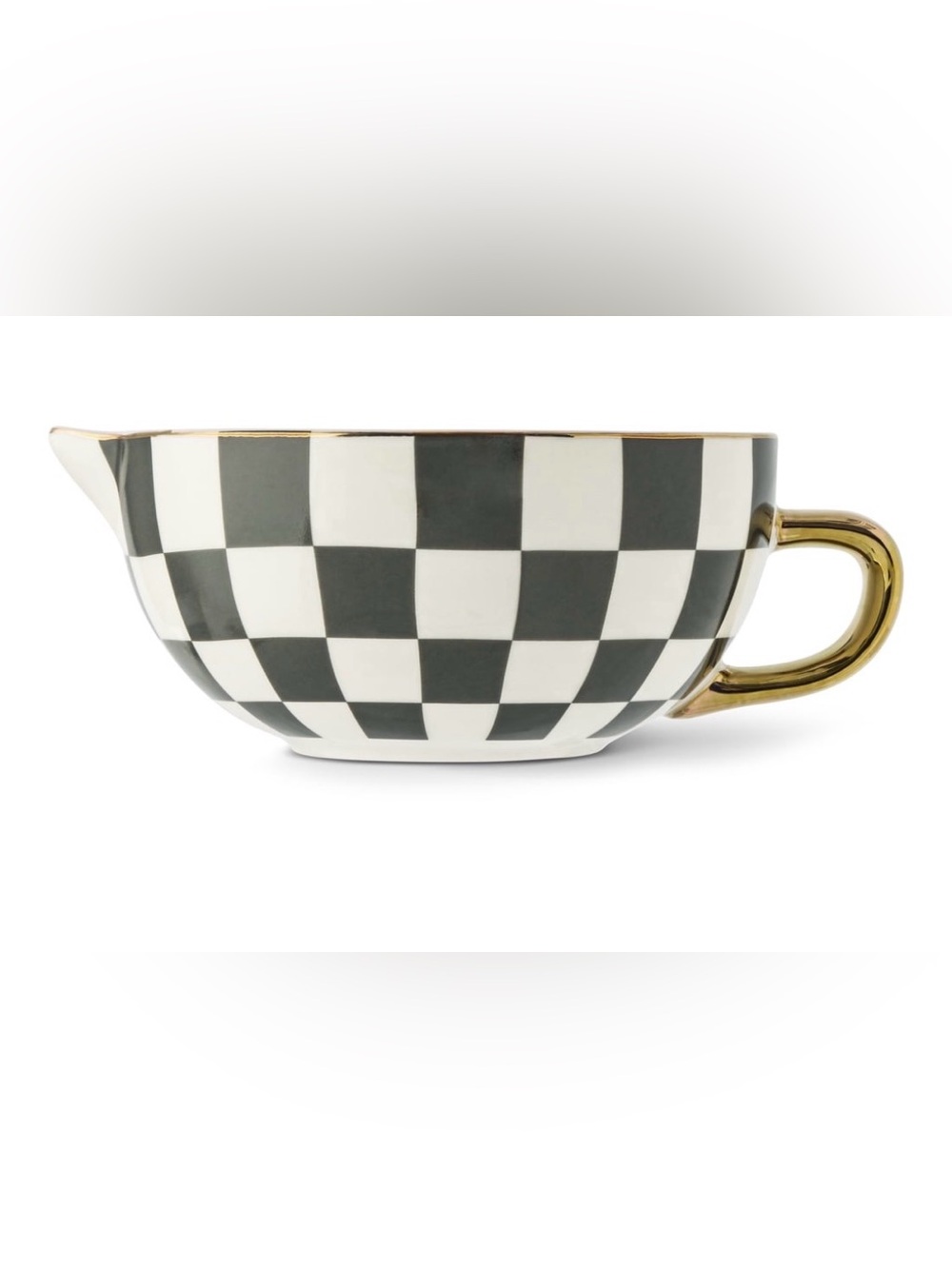 Thyme & Table Black and White Checkered 5-Piece Batter Bowl & Measuring Cup Set - Picture 5 of 8